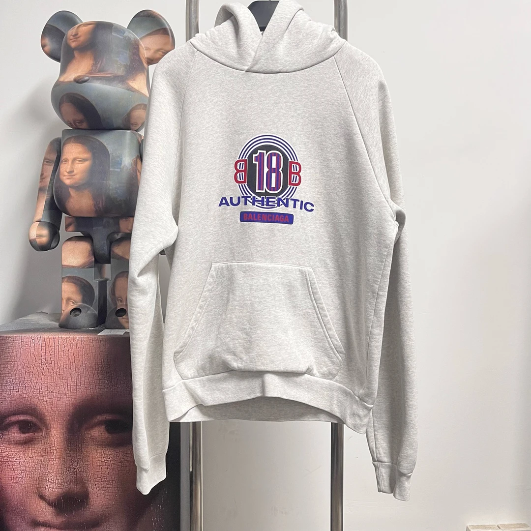 Balenciaga巴黎世家双B帽衫 H1505 尺码：M 衣长66 胸围55 98新