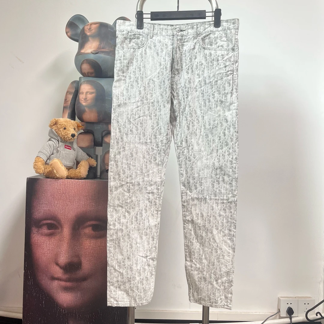 Dior迪奥满印牛仔裤 G2502 尺码：32 裤长100 腰围46