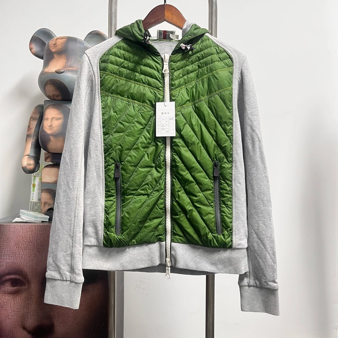 Moncler蒙口拼接羽绒服 I1127 尺码：L 衣长64 胸围55