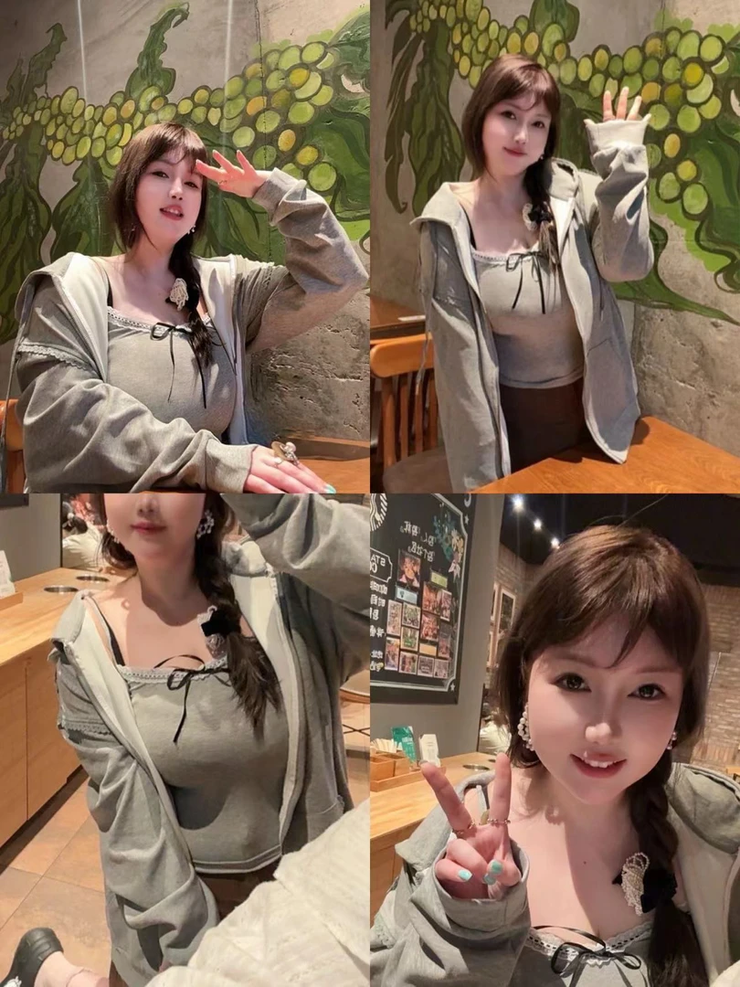 #蟹老板 高校甜妹套装 W1488