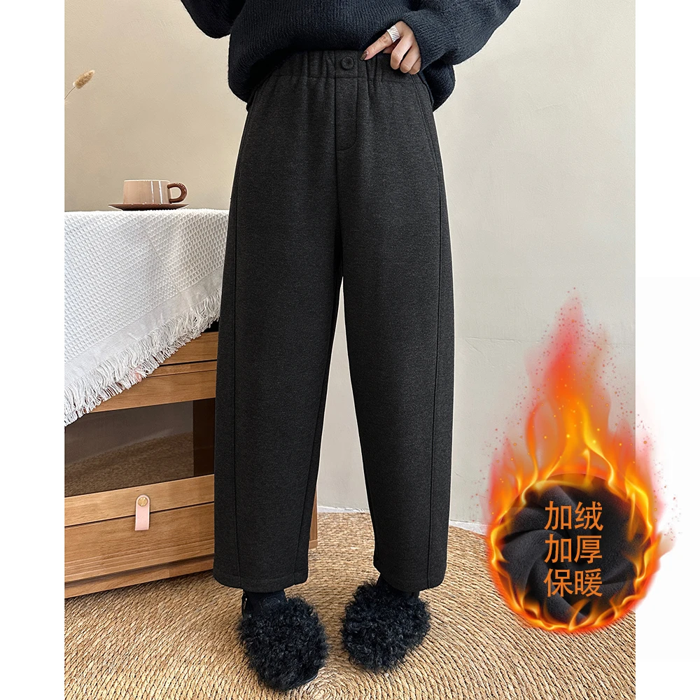 红人上新【豌豆裤】秋冬高腰显瘦加绒休闲裤5195-24235