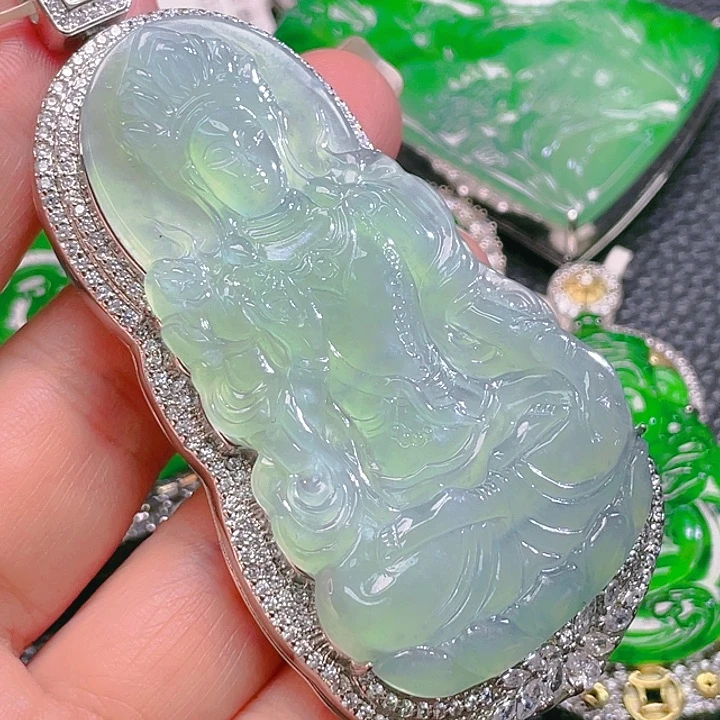 翡翠颈饰未镶嵌23，