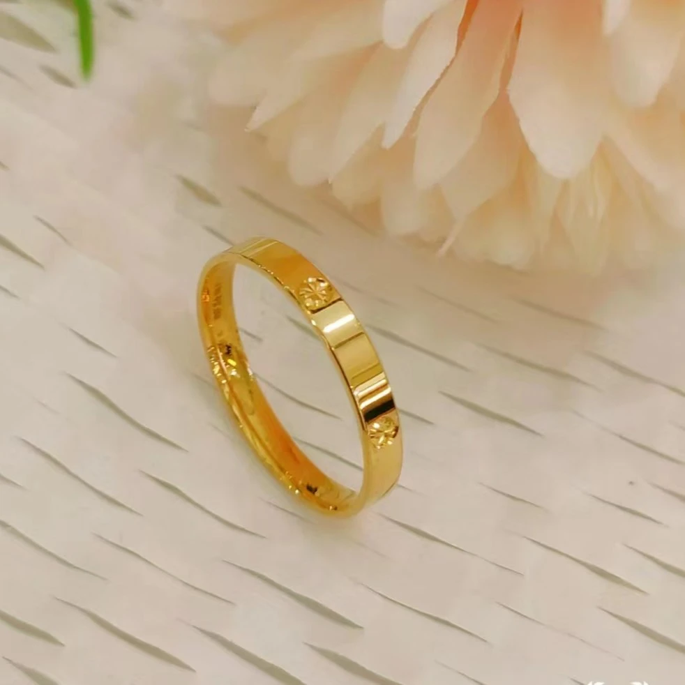 Chow Tai Seng/周大生足金男女同款卡戒