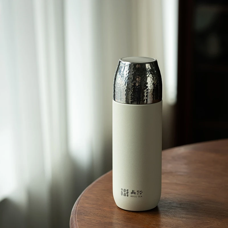 「直播专享」北路随身杯  白色焖茶杯316不锈钢内胆450ml