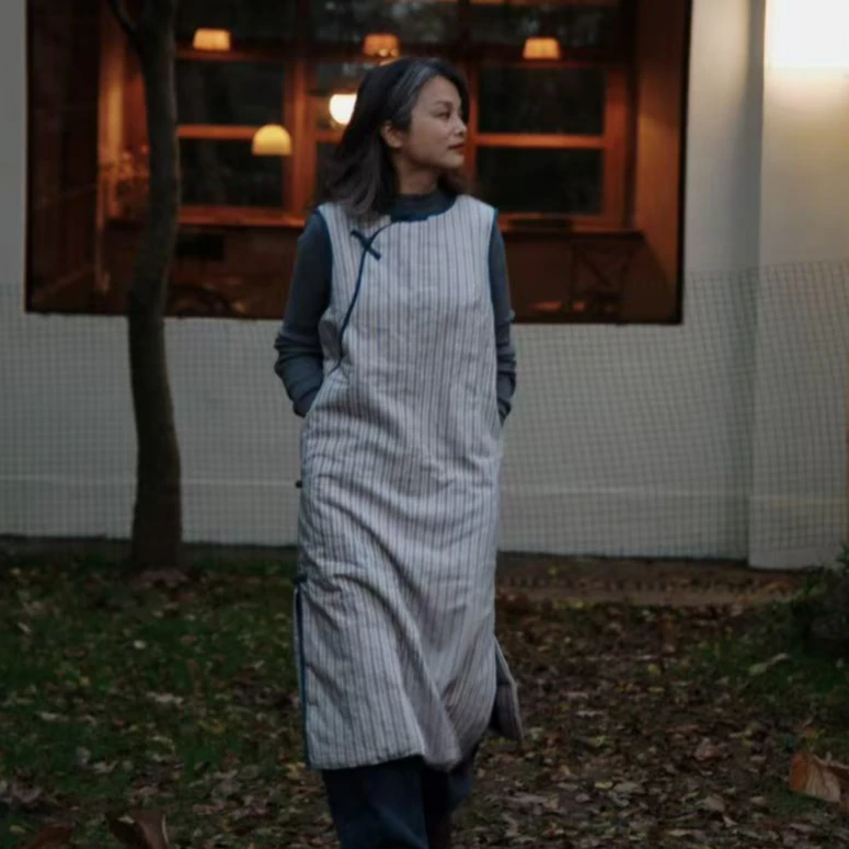 桑在云间  闲居无袖土布棉袍