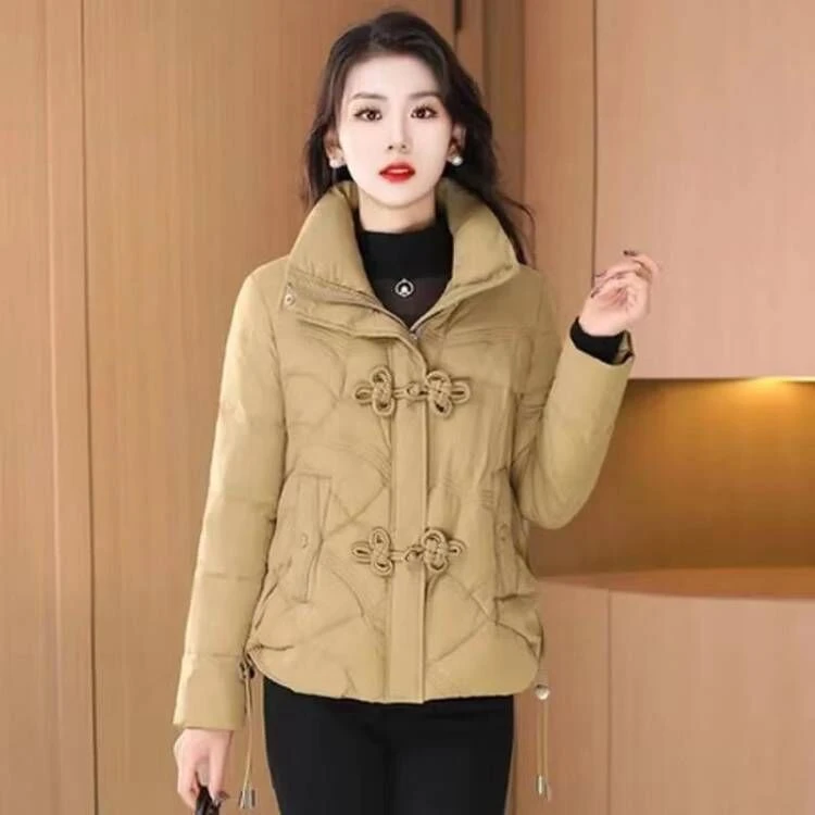 冬季断码羽绒服服女高档新款休闲短款新中式小个冬装保暖加厚棉袄