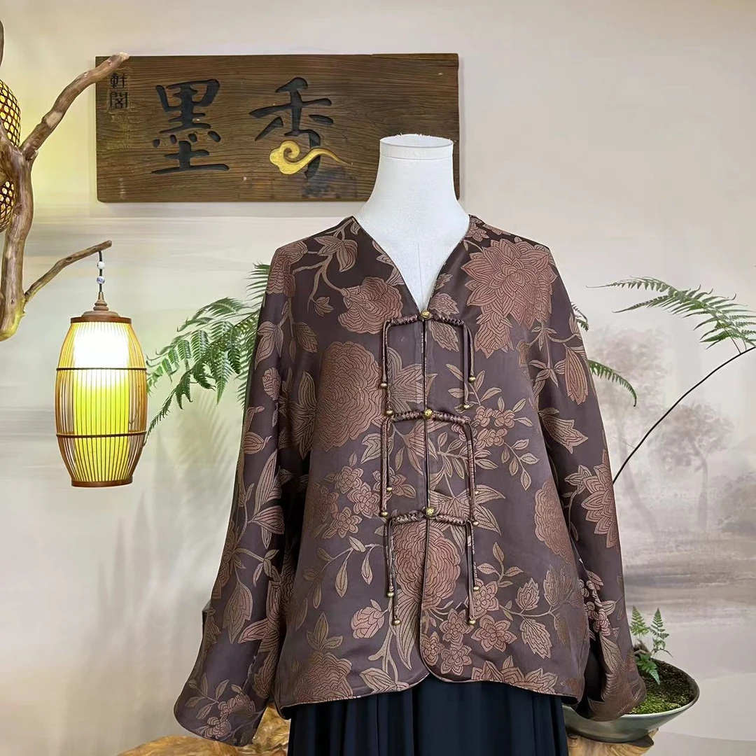 XuanGeMoXiang/轩阁墨香上衣 两面穿 连肩袖 MX661130