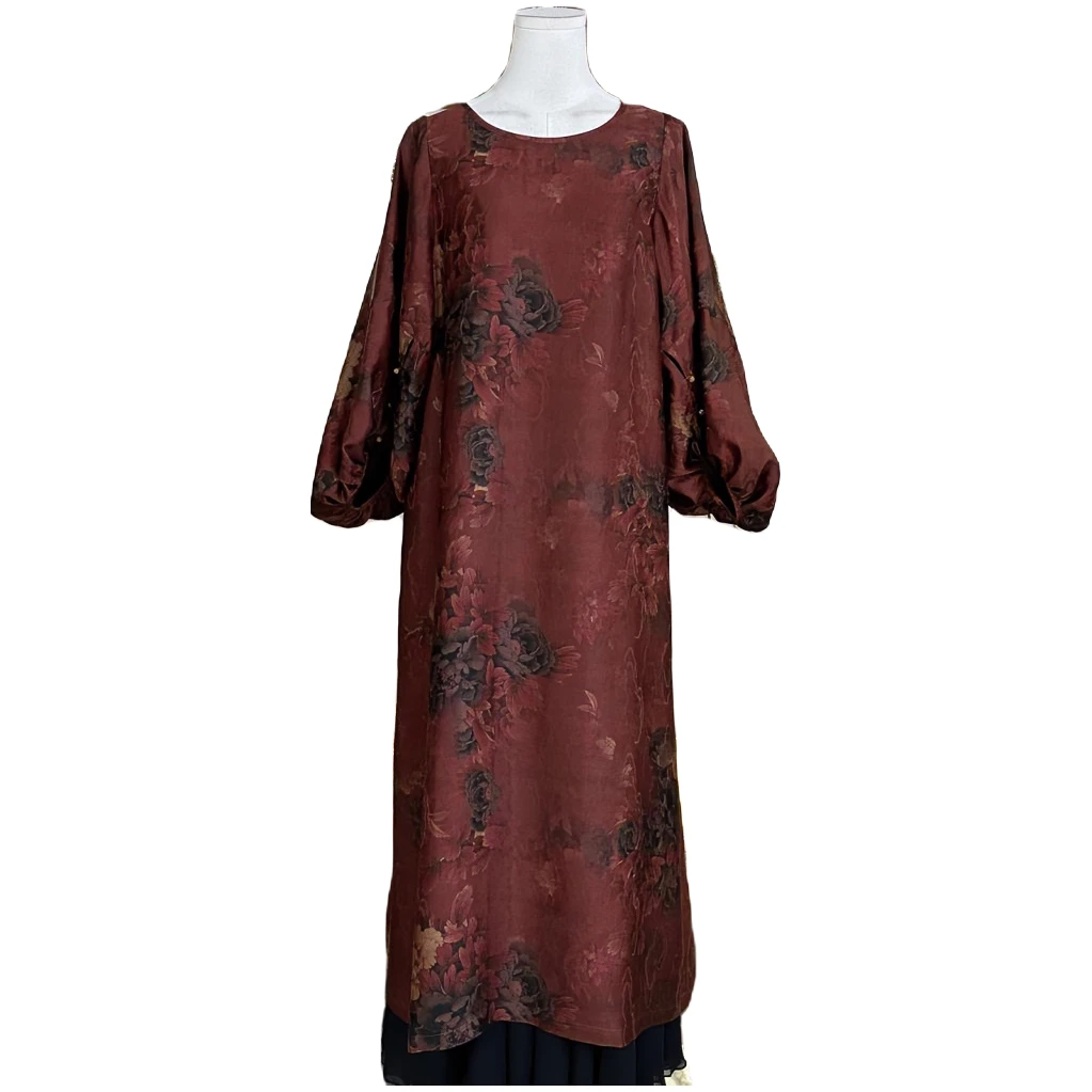 XuanGeMoXiang/轩阁墨香轩阁墨香 连衣裙 MX661185时尚重磅中式