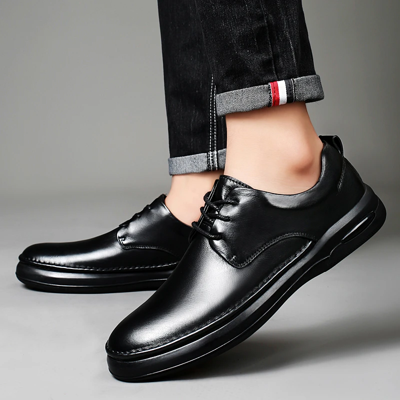 帝力康皮鞋男真皮正装休闲商务男鞋男士青年软底商务春夏季男鞋潮