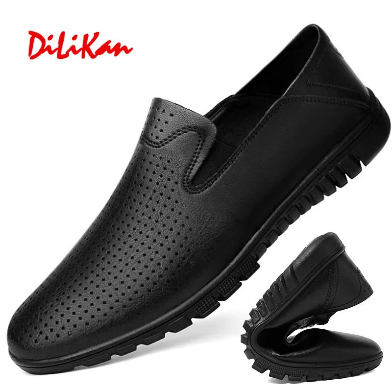 中老年爸爸鞋男透气软底防滑镂空50-60岁夏季驾车鞋父亲休闲男鞋