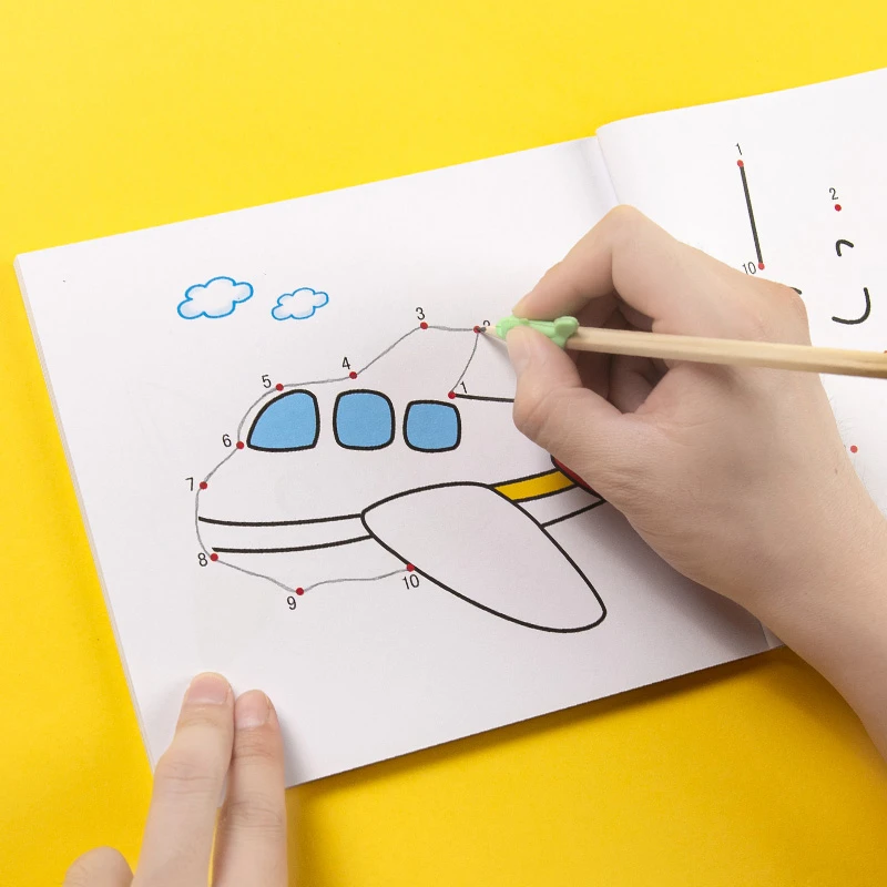 儿童画画本幼儿园简笔画连线数字画幼儿涂鸦填充绘画本宝宝早教书