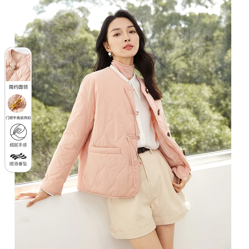 【新中式保暖女式棉衣】新防风加厚国风棉服女外套8529X