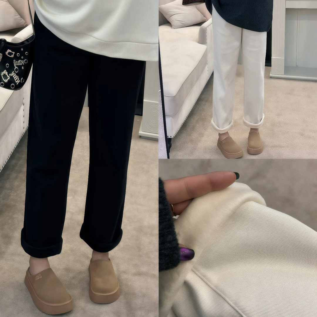 威士忌酸 / 纵享丝滑的加绒显瘦法棍裤2834花契200斤胖mm宽松减龄