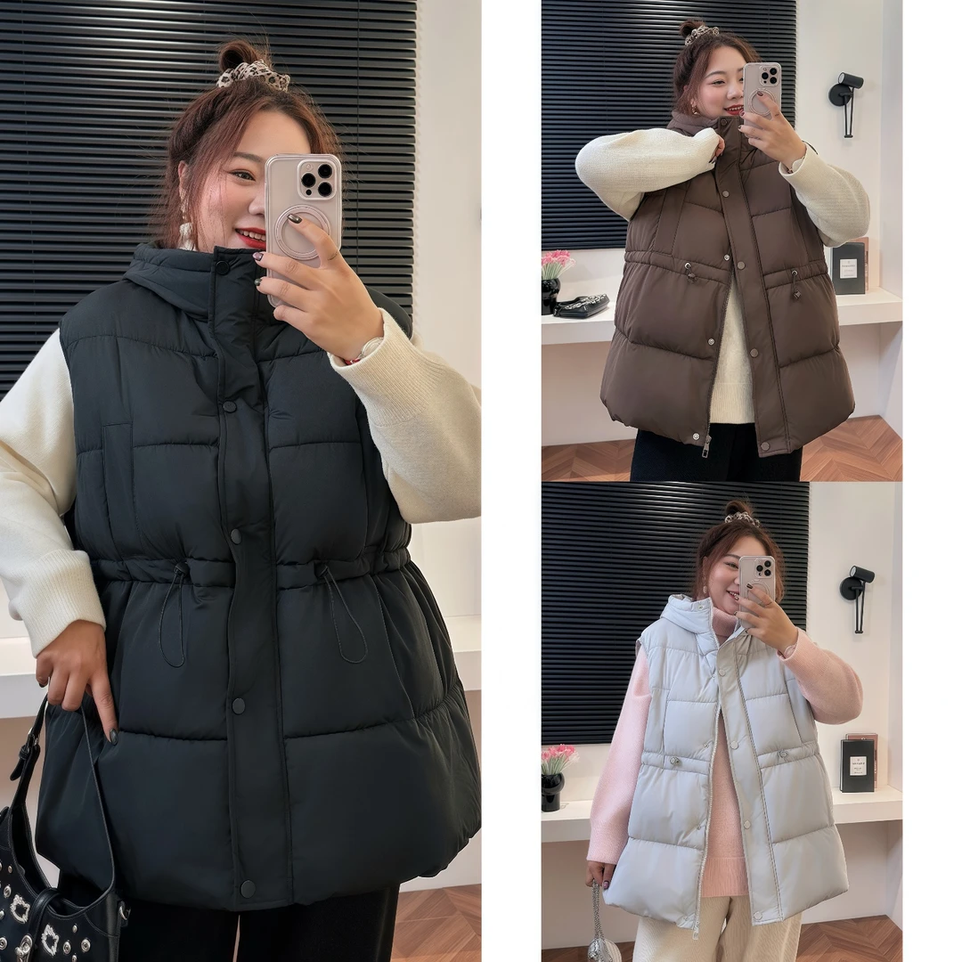 断码捡漏~左岸咖啡 / 知识分子保暖棉马甲6668花契200斤胖mm冬季