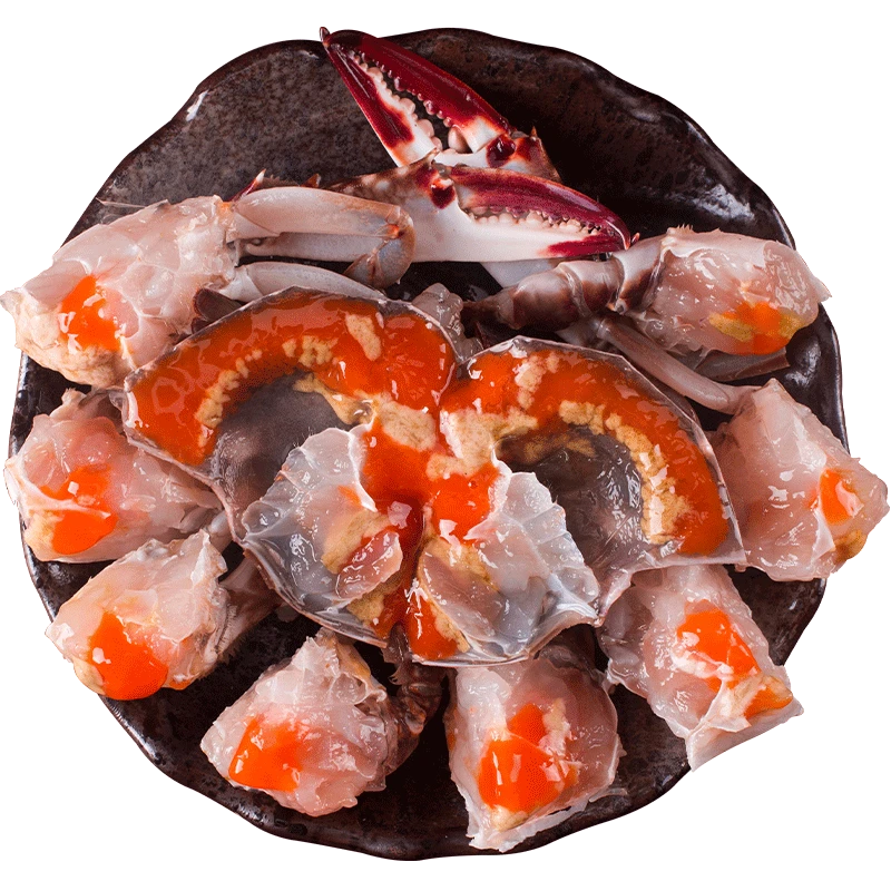 【捕鱼人-红膏小蟹】飞机膏3~4两红膏呛蟹舟山特产咸呛蟹顺丰