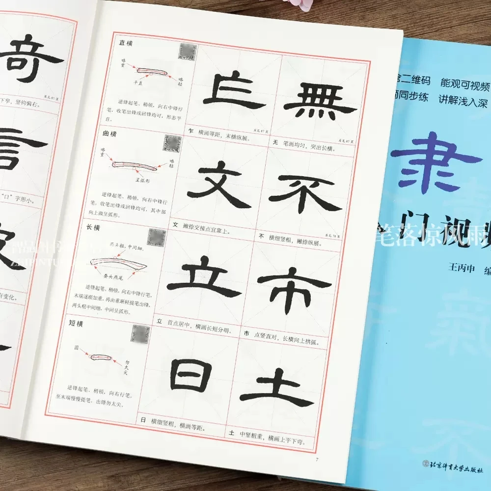 隶书入门视频教程 王丙申 视频讲解隶书基础教材教程毛笔书法字帖