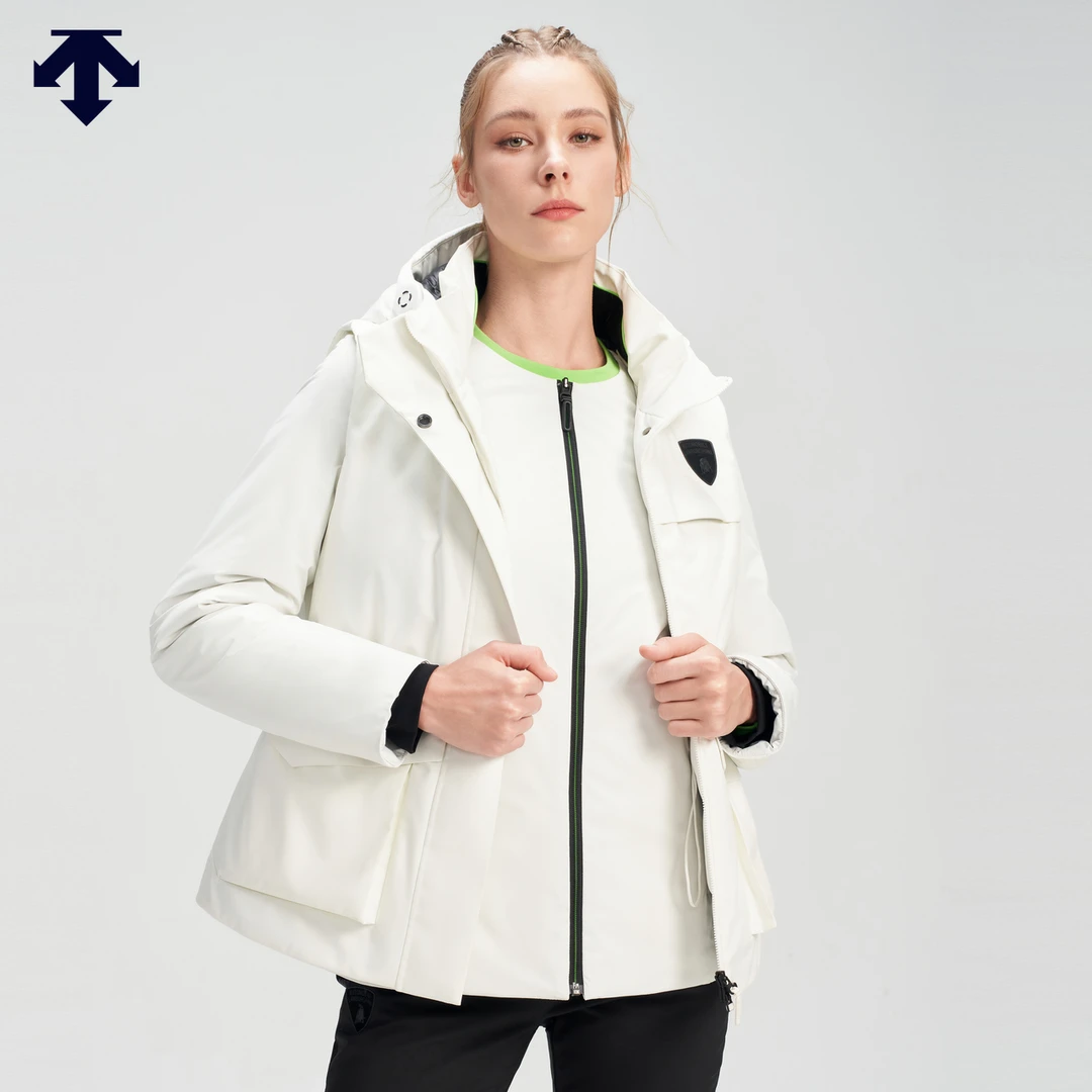 DESCENTE迪桑特 X LAMBORGHINI兰博基尼联名马甲棉服两件套女冬季
