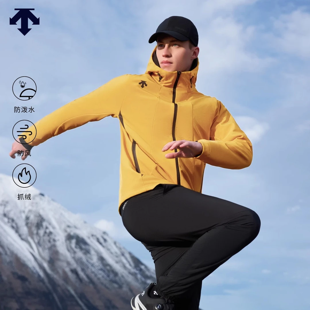 【新色上市】DESCENTE迪桑特经典男士防泼水加绒梭织外套D4491TJK30