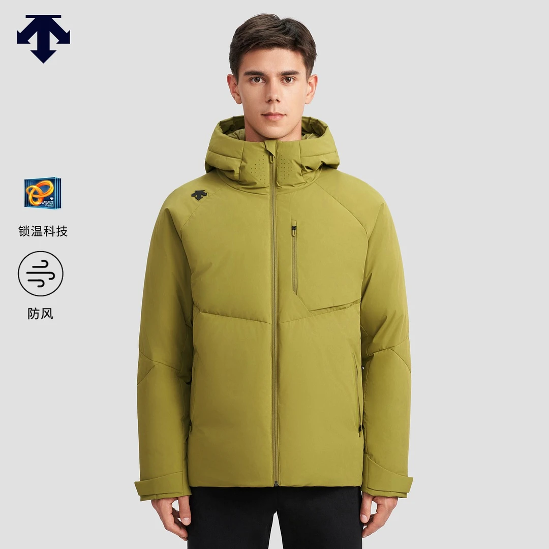 DESCENTE迪桑特训练HEAT NAVI运动男士锁温保暖羽绒服冬季