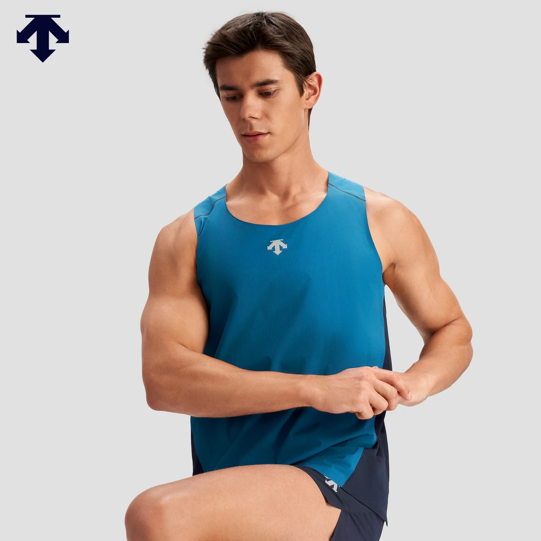 DESCENTE迪桑特运动健身系列男士吸湿排汗背心夏季新品D4231RHB45