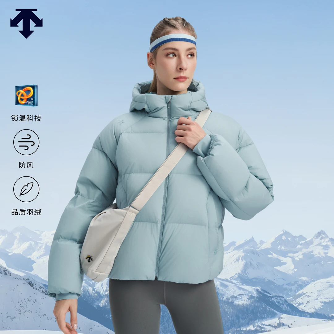 DESCENTE迪桑特综训系列女士面包款锁温保暖羽绒服新品D4432TDJ38