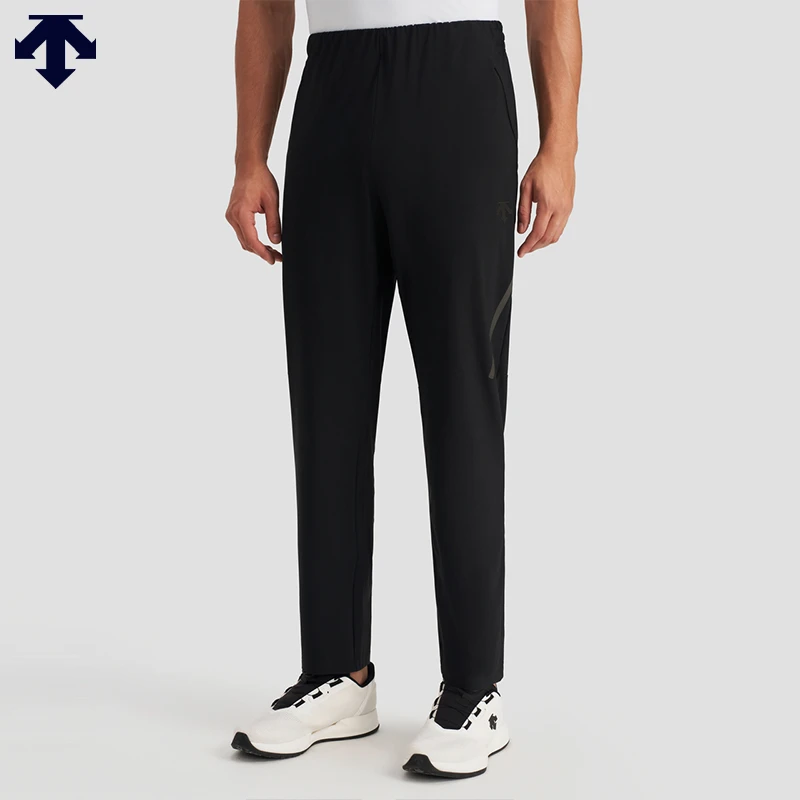 DESCENTE迪桑特综训系列男士TRICOT简约针织运动长裤新D4331TFP50