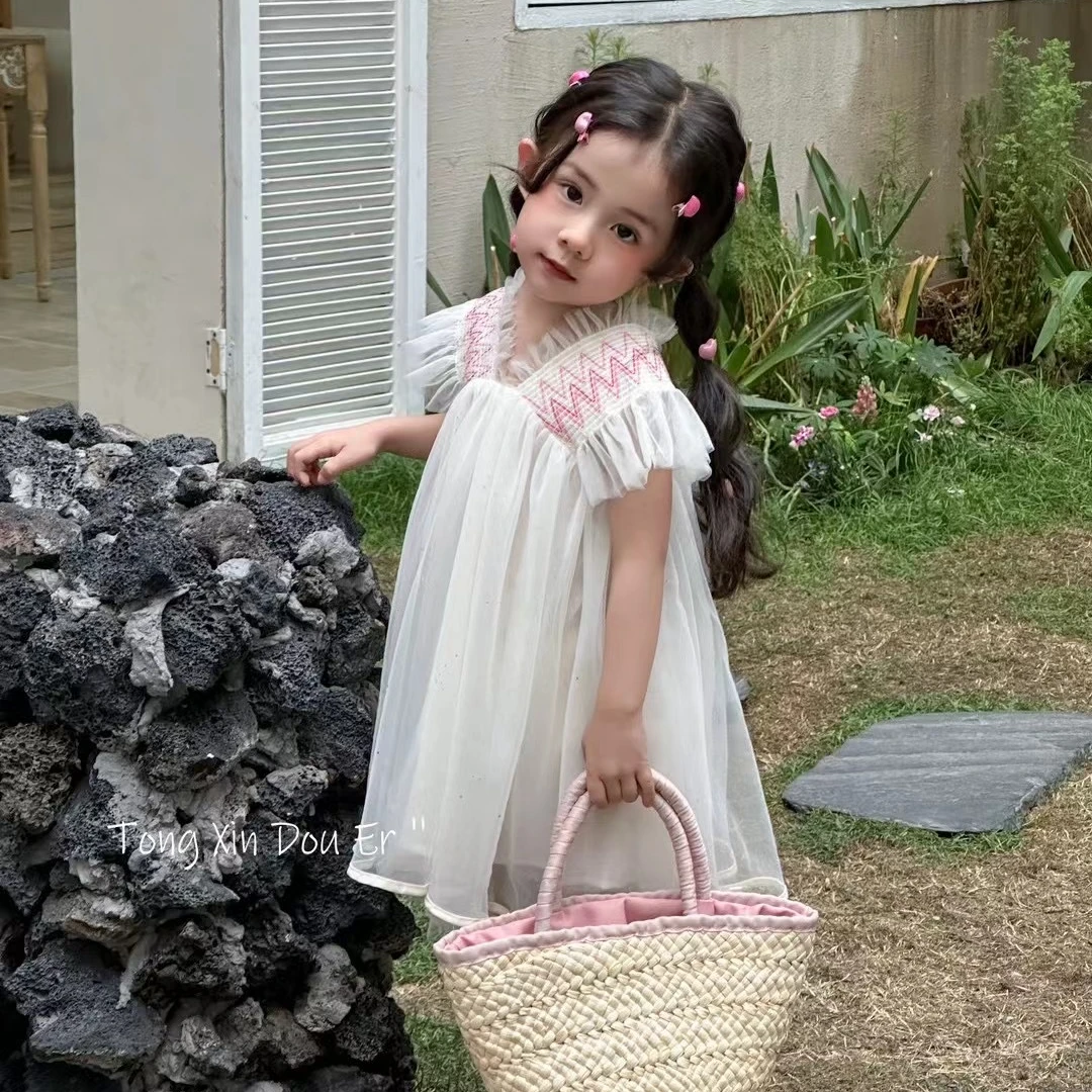 捡漏！！2024新款公主裙女童连衣裙白SM113