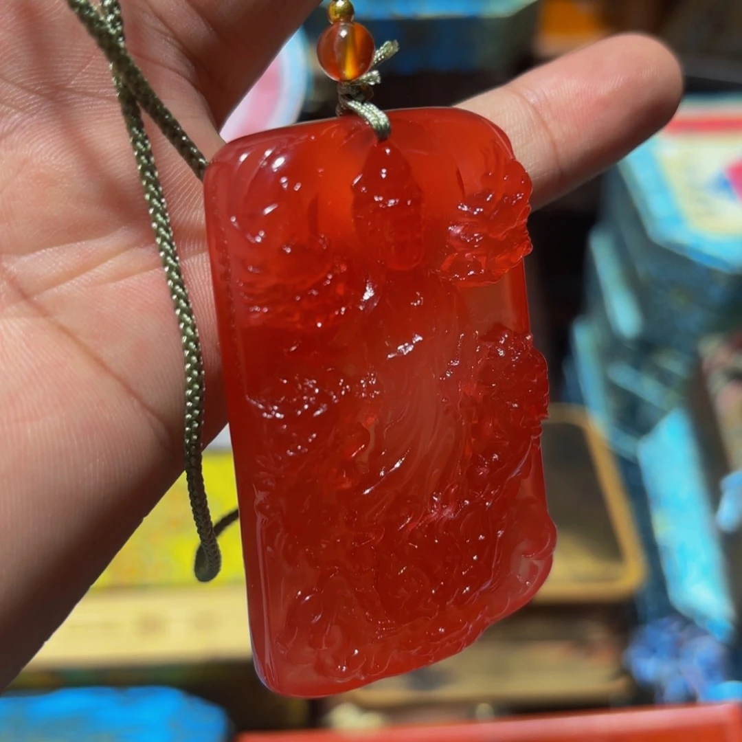 滴血莲花菩提吊坠