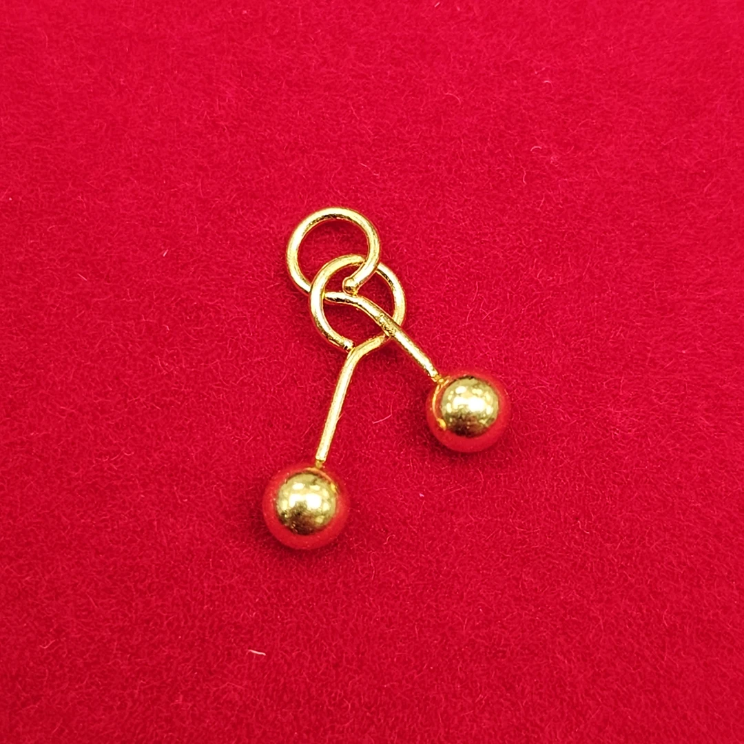 足金999耳钉（配件）-XT2054