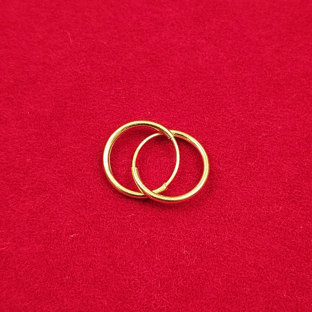 足金999耳环圈圈 （配件）-CY1837