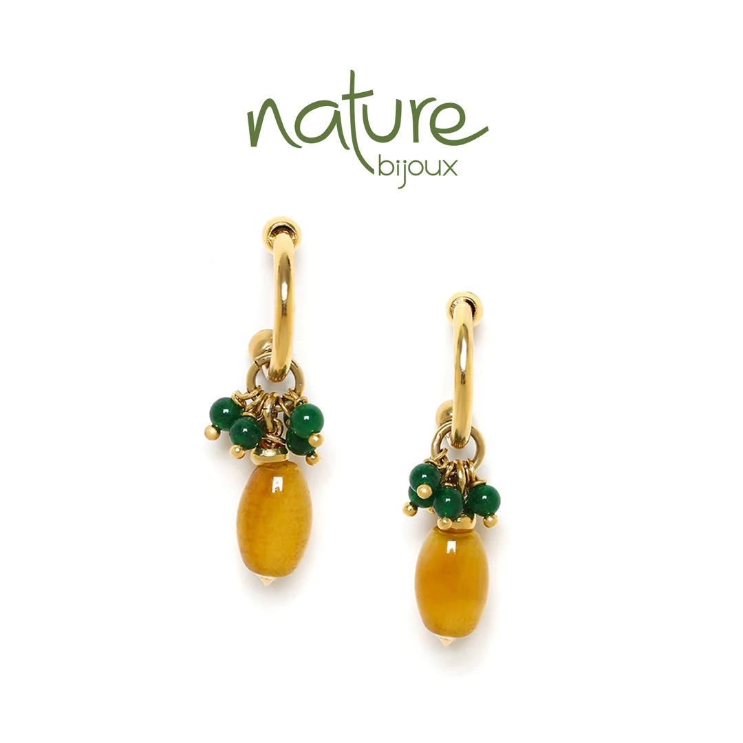 合金耳饰  法国品牌Nature Bijoux 翠梦系列 精致时尚新中式耳饰