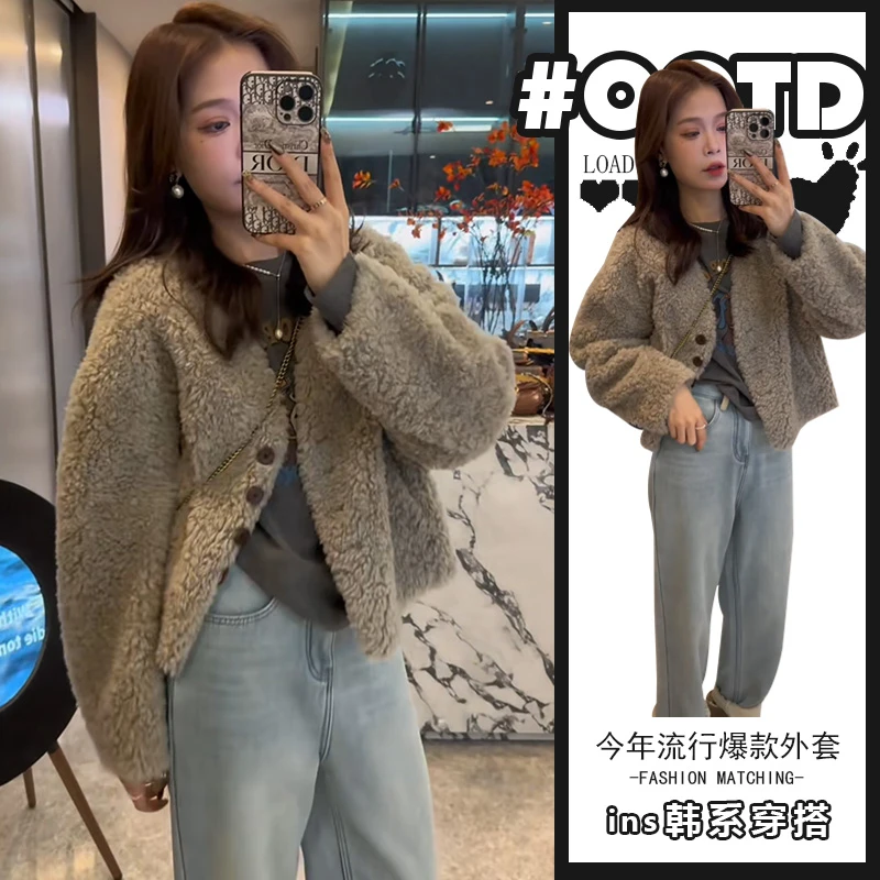 秋冬2024新款港味气质保暖短款外套女高级感小众百搭时髦精上衣潮