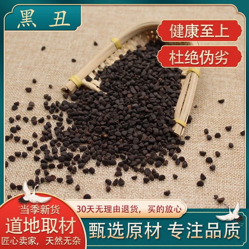 黑丑中药材黑丑 黑子正品野生黑丑 喇叭花籽包邮