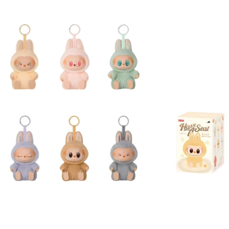 第1波 鱼尾labubu【默认开盒】 坐坐 马卡龙  labubu 盲盒 潮玩