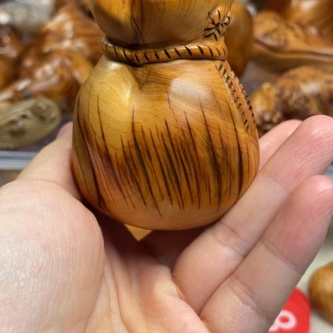 【闪购商品】柏木（崖柏）虎皮黑油钱袋