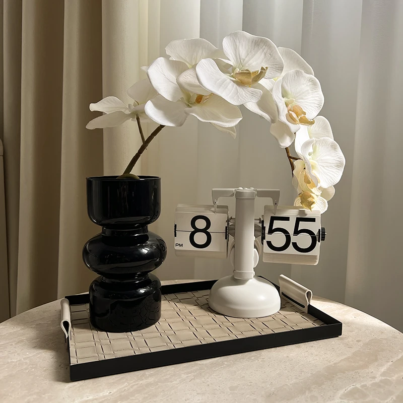 态生活 ins轻奢蝴蝶兰仿真花假花摆设花艺餐桌花摆花装饰插花摆件