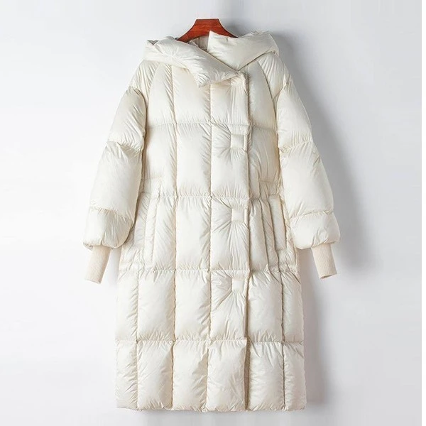 【林感专属】冬季白鹅绒保暖加厚连帽设计师鹅绒服TW30214