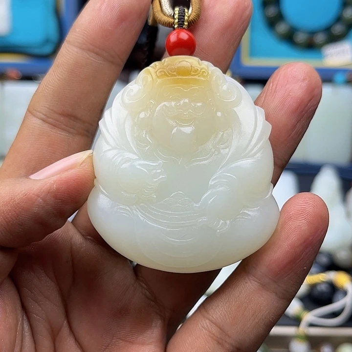 和田玉吊坠(不含链)未镶嵌紫*