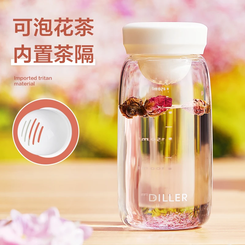 小水杯女新款2023高颜值可爱随手便携迷你女生女士塑料耐高温杯子