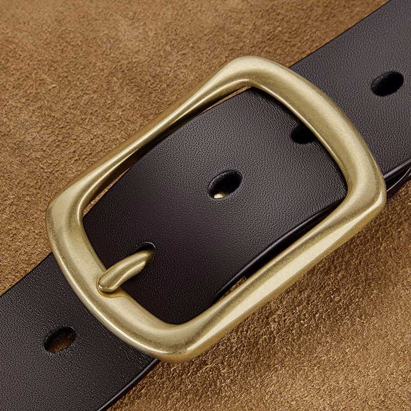 保罗男士皮带时尚针扣爆款腰带2024新款牛皮裤腰带真皮真皮腰带