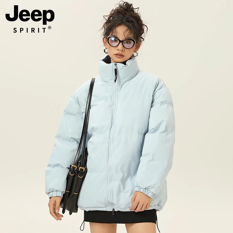 JEEP羽绒棉服女款2025新款冬季加厚小个子情侣面包服棉衣棉袄外套
