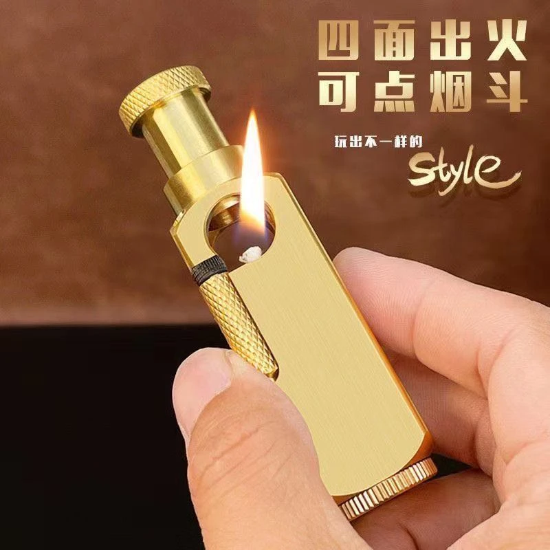 和平饭店发哥同款弗拉米多打火机煤油打火机铜复古打火机男士礼物