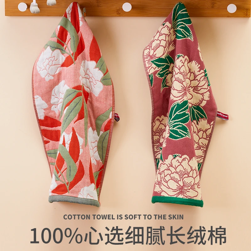 纯棉童巾家用儿童洗脸巾柔软吸水纱布毛巾全棉不掉毛手帕速干挂式