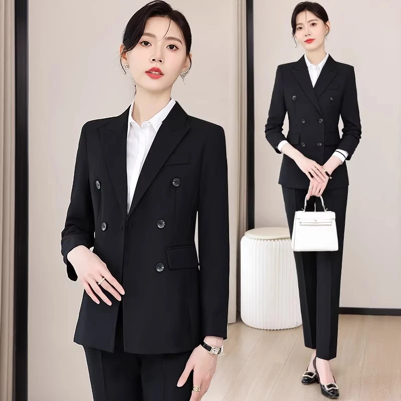 西装女高端大气上档次大码胖mm职业气质成都小西装款爆款2024新款