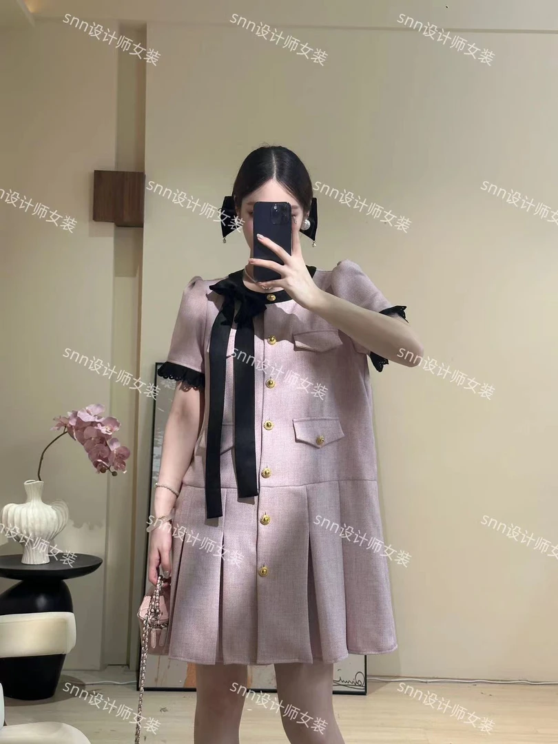 snn原创设计师女 海派甜心 连衣裙甜美百搭夏季新款