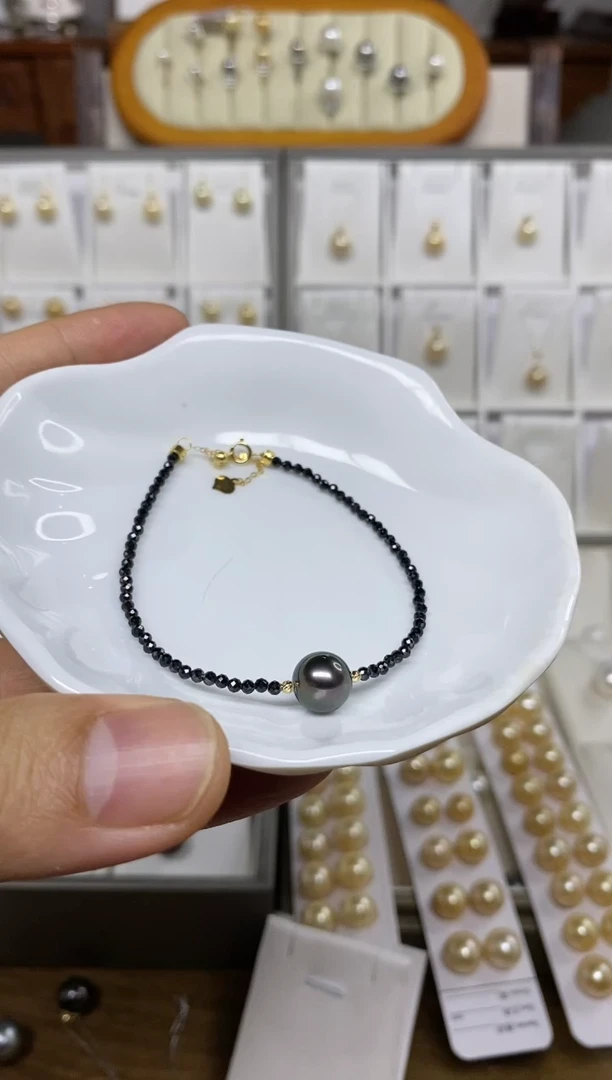 【闪购商品】海水珍珠手链18K金镶嵌珍珠手链