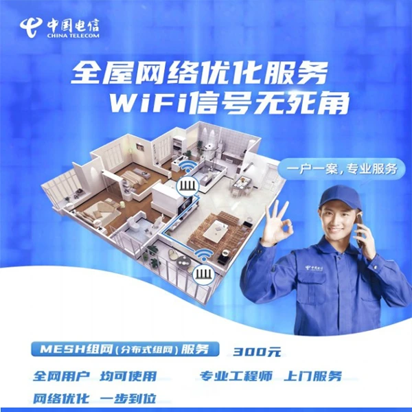 【仅限北京电信用户专享】全屋宽带网络优化服务灵犀组网 0.1元预约