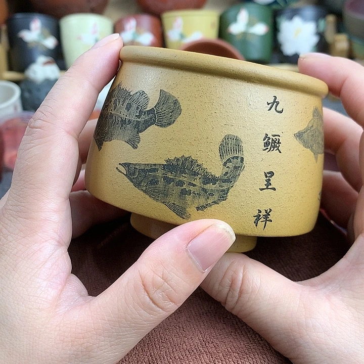 紫砂茶杯高端主人杯