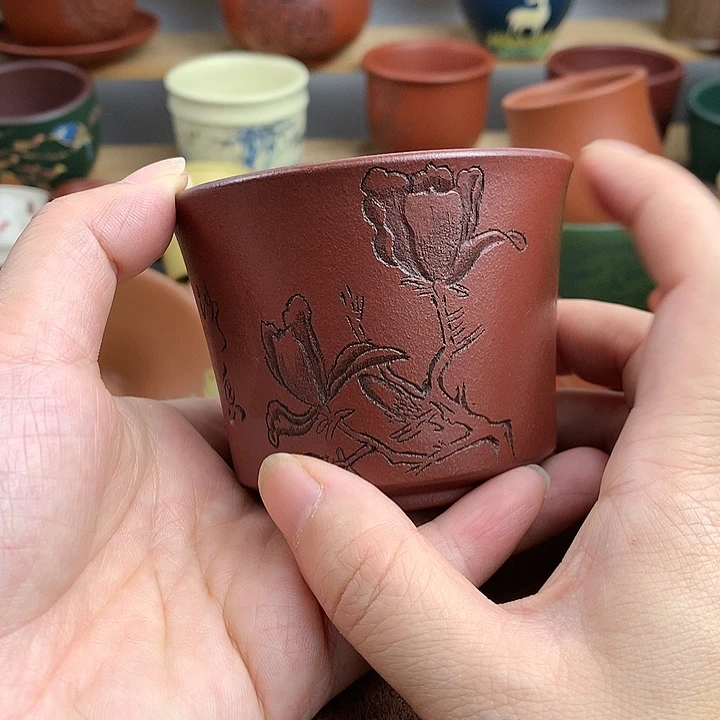 紫砂茶杯高端主人杯