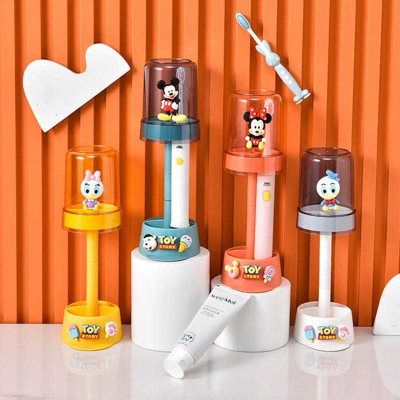 卡通沥水牙刷杯男孩女孩倒放漱口杯儿童洗漱杯刷牙缸学生宿舍收纳